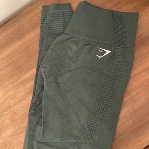 Green Gymshark vital seamless leggings